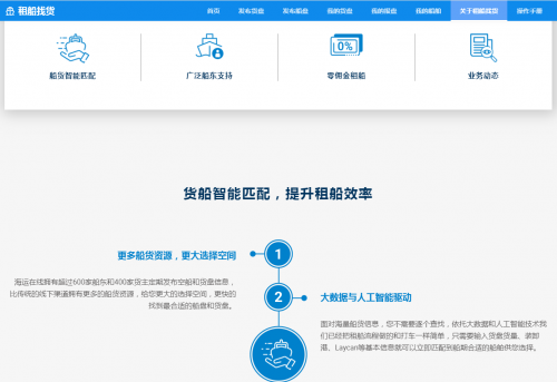 海运在线打造智能租船平台 船货精准匹配免收佣金(图2)