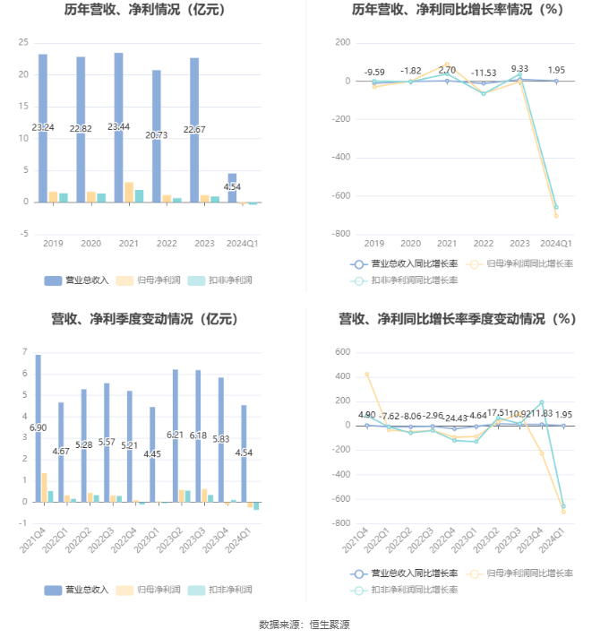 宁波海运：2024年第一季度亏损245876万元(图2)